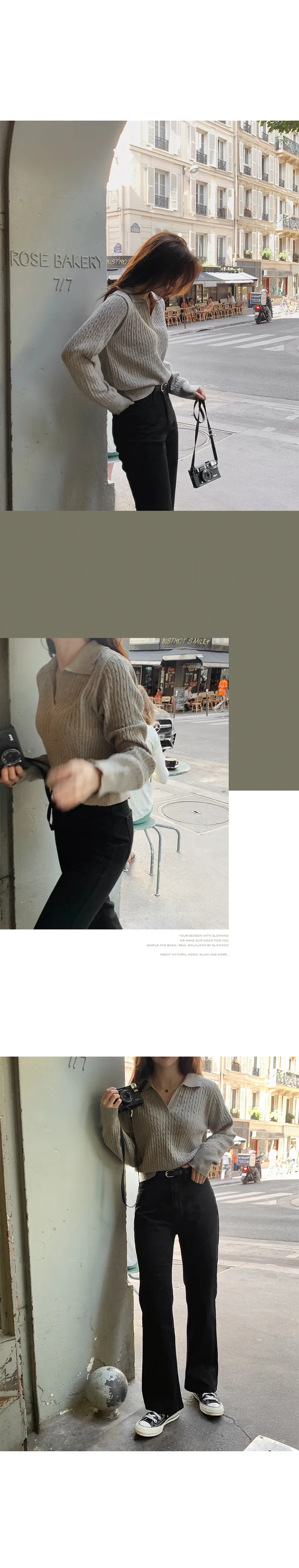 [🖤핏보장] 프리미엄 세미부츠컷 블랙진 (+베이직/롱ver) - 4 size (SLOWMADE/자체제작/부츠컷/인생데님/난스판/키작녀바지/블랙데님/사이즈세분화) 상세 이미지 44