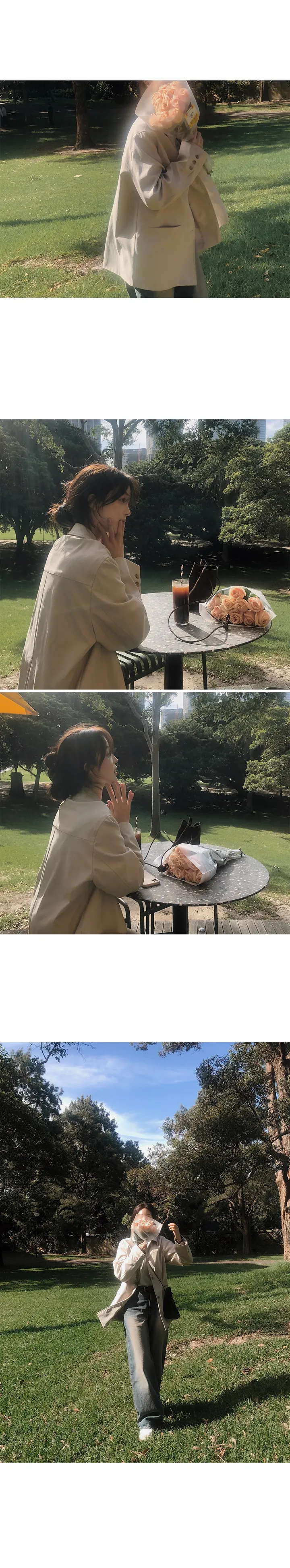 [✨웰메이드/무채색] 낫베이직 하프 트렌치코트 - 2 color (SLOWMADE/자체제작/소장가치/탄탄핏/세미루즈핏/디테일) 상세 이미지 16