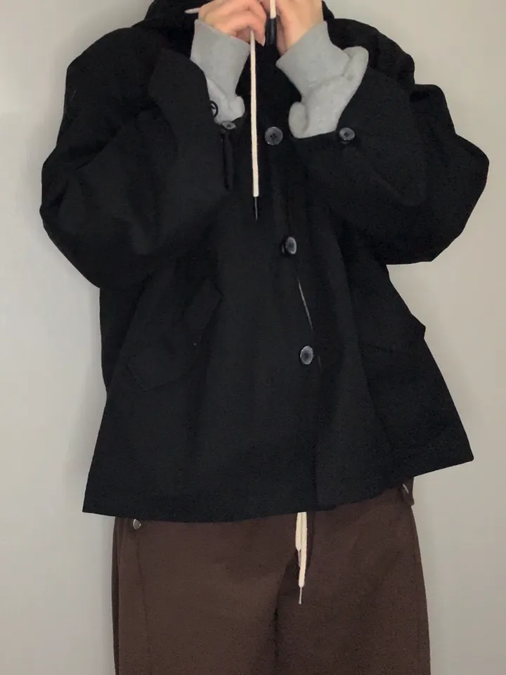 [🤍당일출고🤍/아방핏제대로2color/고퀄리티] 프리미엄 하프 후드 트렌치 야상 코트 자켓 상세 이미지 45