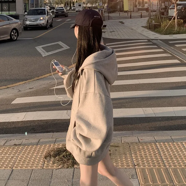 [자체제작/남녀공용/양기모] 리얼왕오버핏! 투웨이 후드집업 빅사이즈 상세 이미지 20