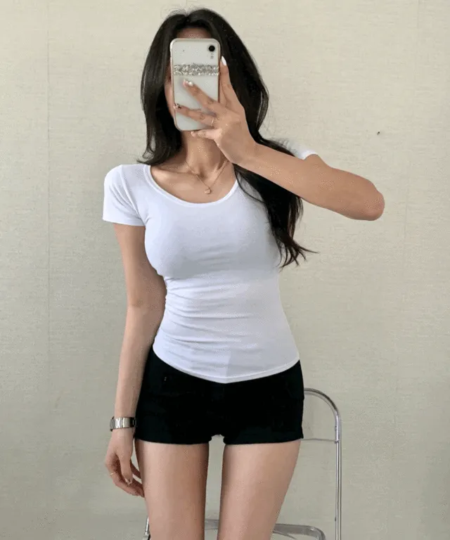 [묶음할인]운명이야 기본 유넥 반팔티/6color