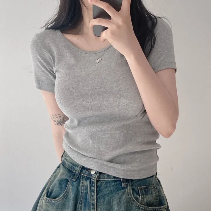 [11color/인생반팔] 코튼 데일리 부드러운 무지 라운드 반팔 기본 티셔츠 - 11color 상세 이미지 34