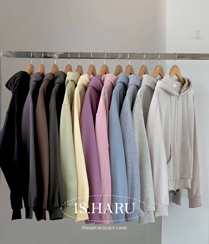 [ 기본,롱 - 기장선택!] 12color, 투웨이 아방 양지퍼 루즈핏 긴팔 후드 집업 jk-0253 상세 이미지 3