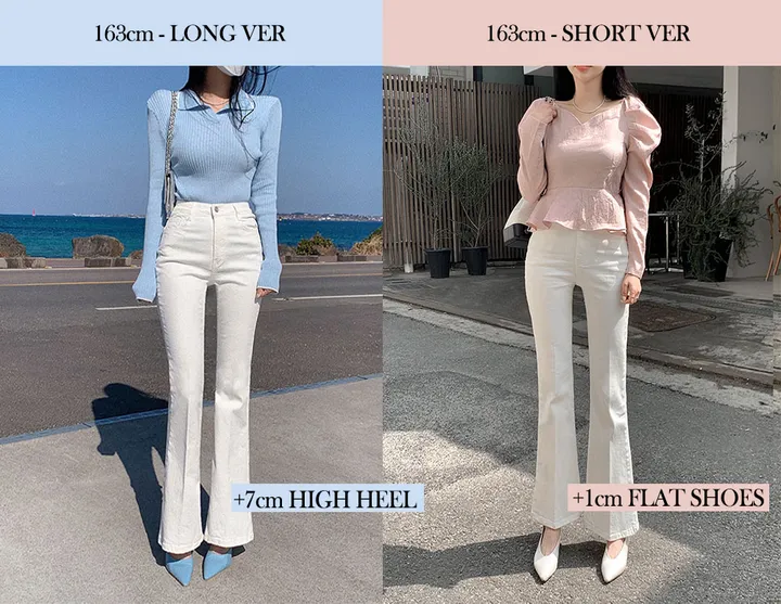 단독) 볼링레직기밴딩부츠컷 pants 💗2ver.숏/롱 (xs사이즈,숏기장 추가!) 상세 이미지 15