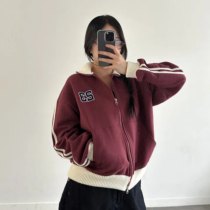 [투웨이/핏보장*] 23 자수 두줄 트랙 배색 집업 - 5color 상세 이미지 34