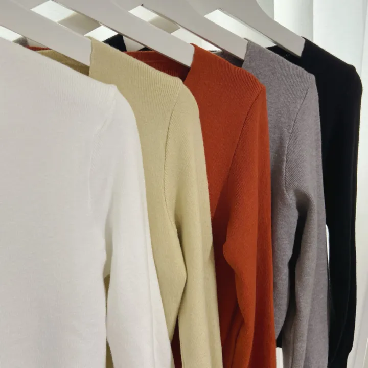 (데일리)소프트 기본 긴팔 니트 크롭 브이넥 가디건 5color 상세 이미지 51