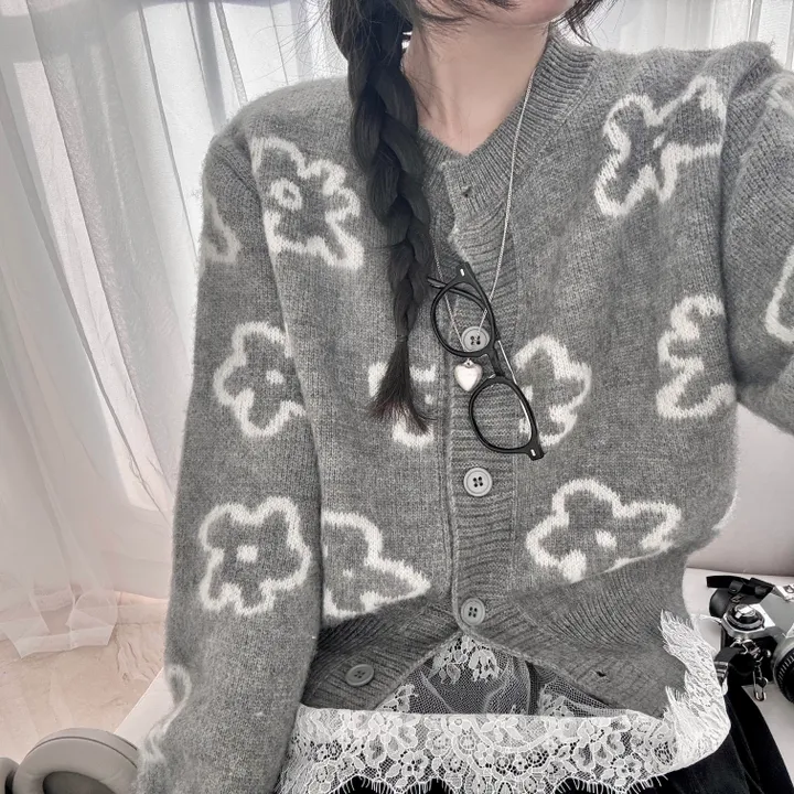 [뭉개구름💭/러블리] 입는순간 귀여움*-* 하튜 탄탄 데일리 니트 가디건 상세 이미지 15