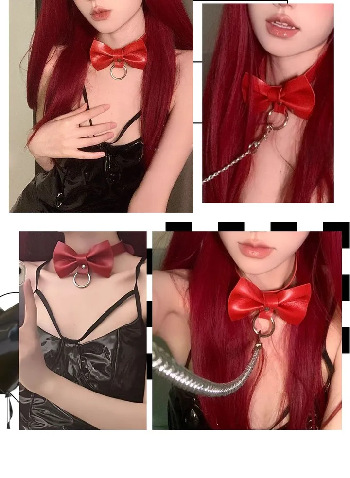 주폭 [초커+목줄세트]키치 하트,포켓걸,실버벨 초커 남자친구 이벤트남친선물 이벤트소품 코스프레소품 목줄초커 초커세트 상세 이미지 75