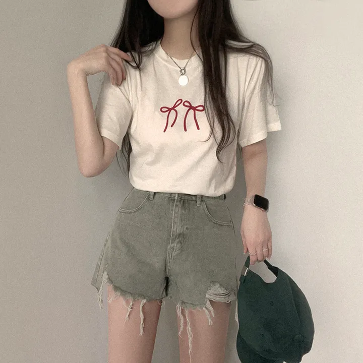 [데일리/꾸안꾸] 여름 필수템, 퓨어 워싱 데미지 데님 숏팬츠 상세 이미지 9