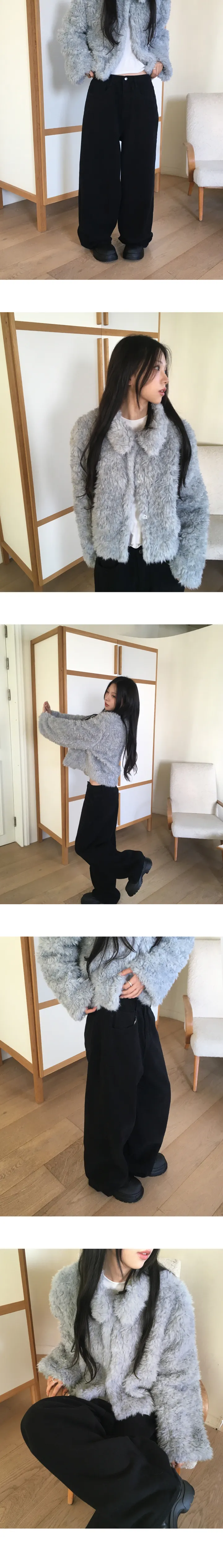[5col🤎] 폴먼 양기모 와이드 코튼 팬츠 상세 이미지 13