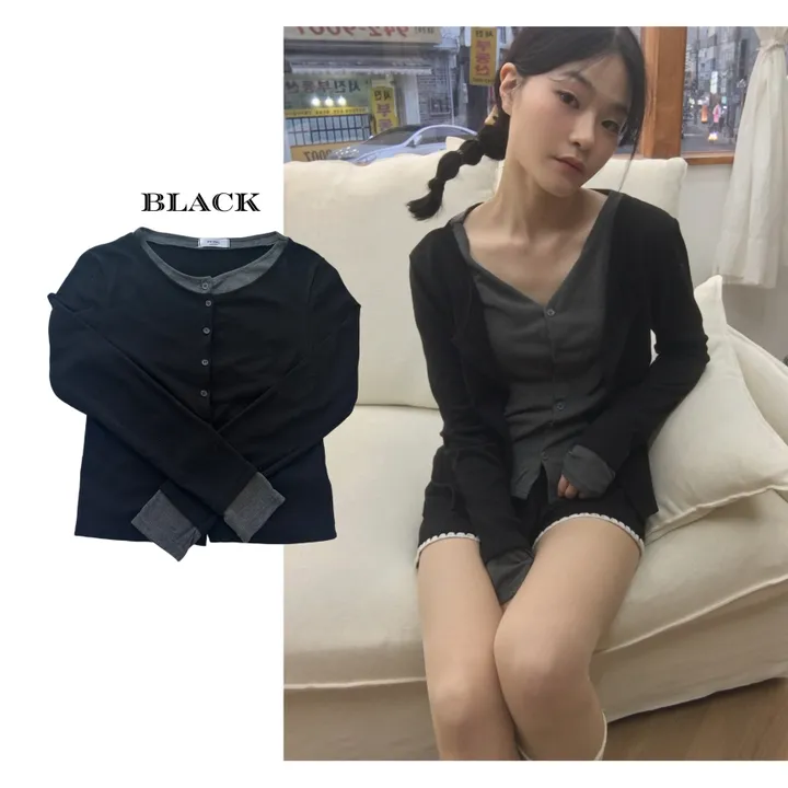 *신상할인*키고 레이어드 가디건 4color 상세 이미지 46