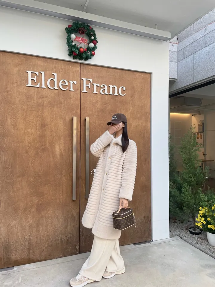 *신상할인!!/강추!!* 수입) TF 밍크 페이크 에코 퍼 세일러 하프 롱코트 자켓 무스탕 상세 이미지 7