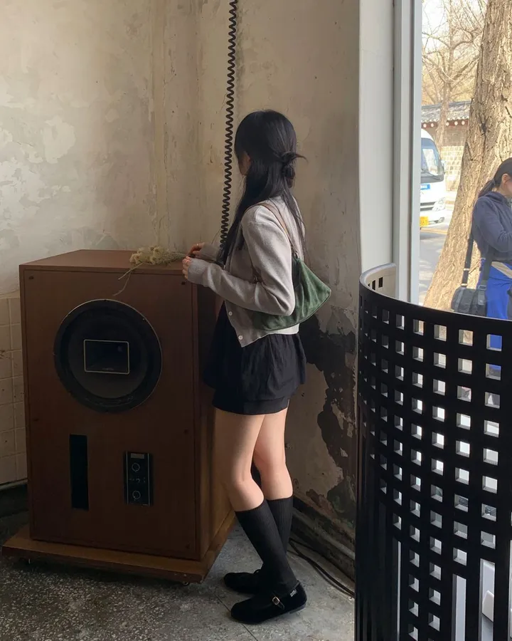 팔뚝살부각X /팬던트 가디건 봄가디건 세미크롭 크롭 니트 가디건 상세 이미지 75