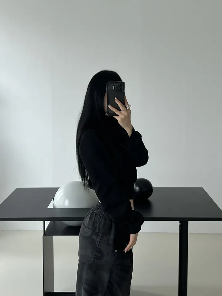 [❤️‍🔥주문폭주❤️‍🔥/당일배송🚀] 카브 하이넥 언발 폴라 집업 상세 이미지 18