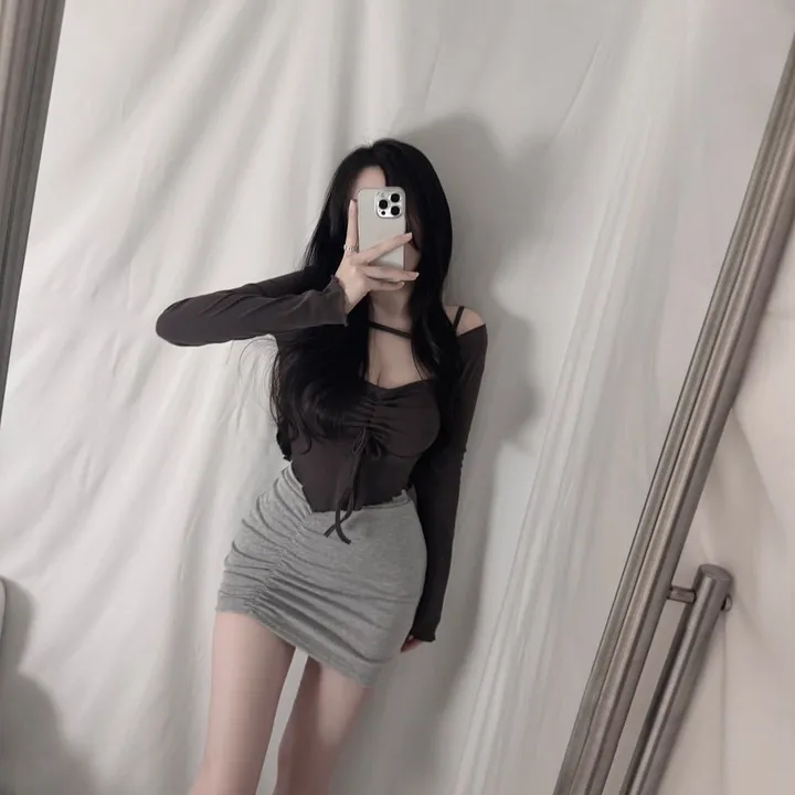 💋찐 번따룩💋 튜드 스트링 나시 가디건 세트 상세 이미지 14