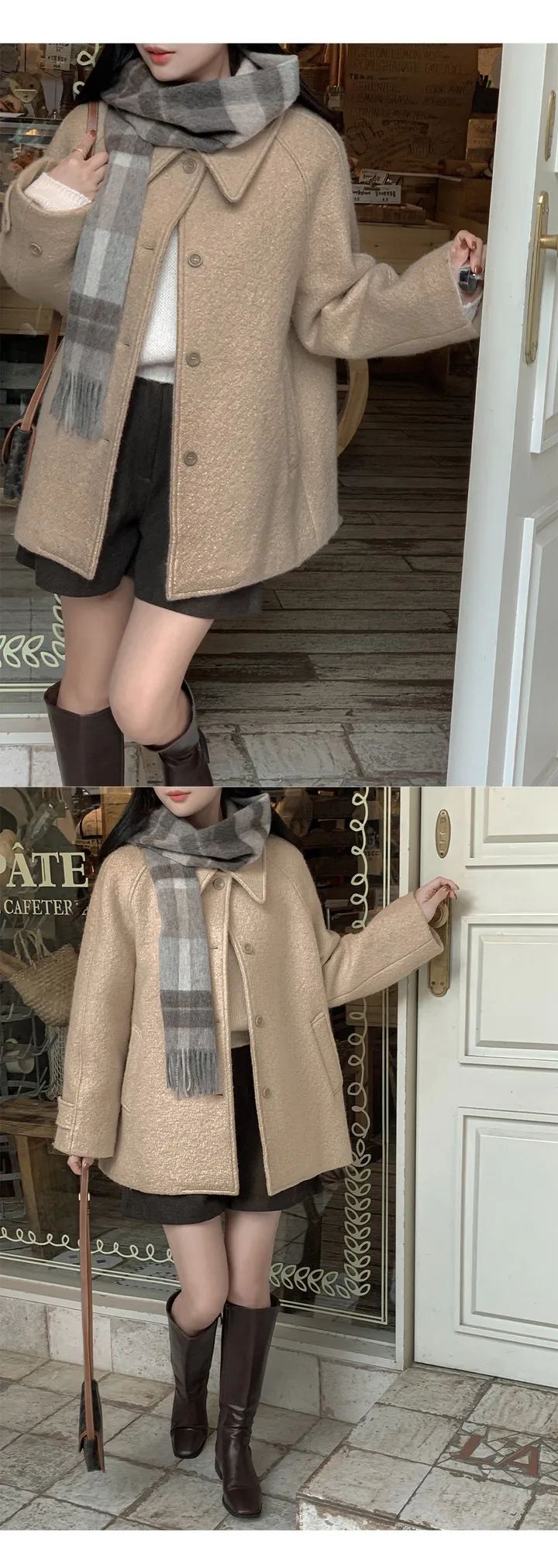 [자체제작/1만장돌파!/S-XL]버던 울 하프 코트 (출근룩/하객룩/데일리룩/겨울아우터/겨울코트) 상세 이미지 70