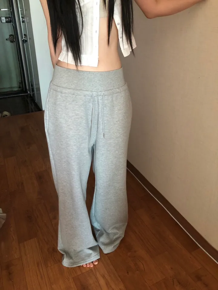 (골넓핏❤️‍🔥/~2XL/2col)코르셋 골반뽕 밴딩 와이드 트레이닝팬츠 상세 이미지 19