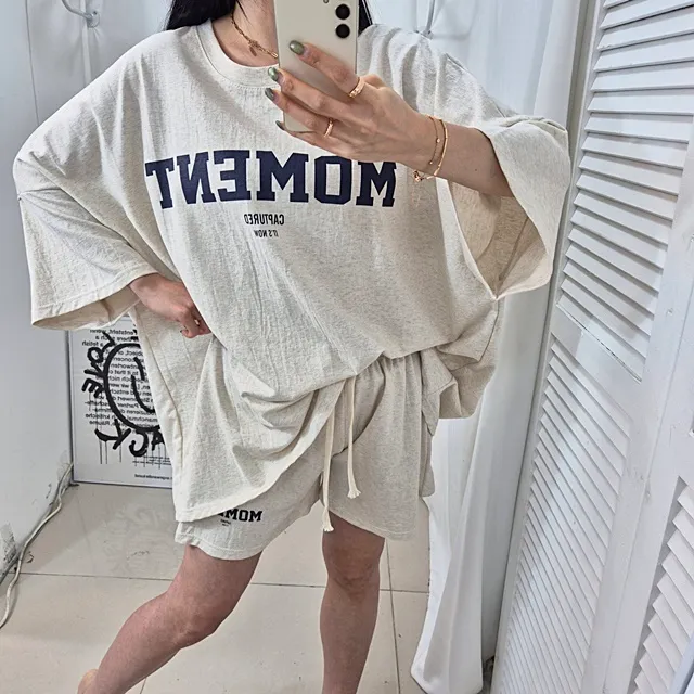 [4COLOR/~3XL] 오버핏 모먼트 트레이닝세트 상세 이미지 7