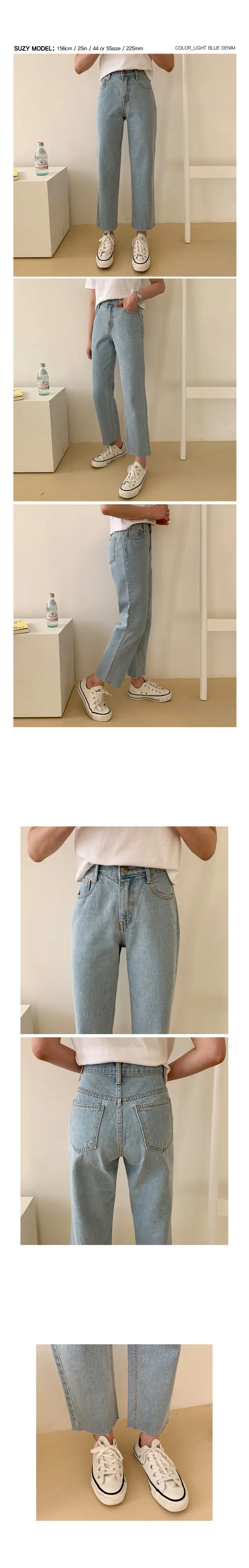 '당일발송'[landmade]인생핏키작녀썸머데님일자팬츠 (2color)'S-XL사이즈' 상세 이미지 34