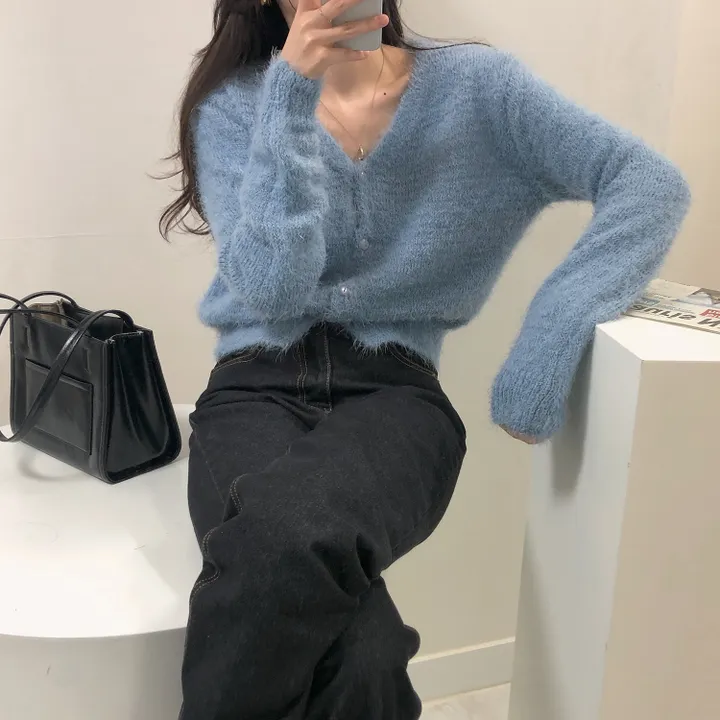 [여리핏/7color] 포근 솔잎 니트 가디건 상세 이미지 40