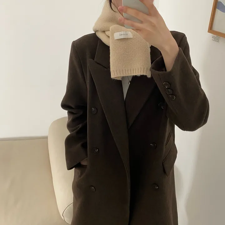 플룻 코트 봄코트 롱코트 하객룩 울코트 상세 이미지 28