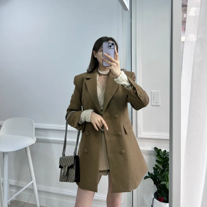 울 라인 더블 하프 코트 3color 2size 상세 이미지 18