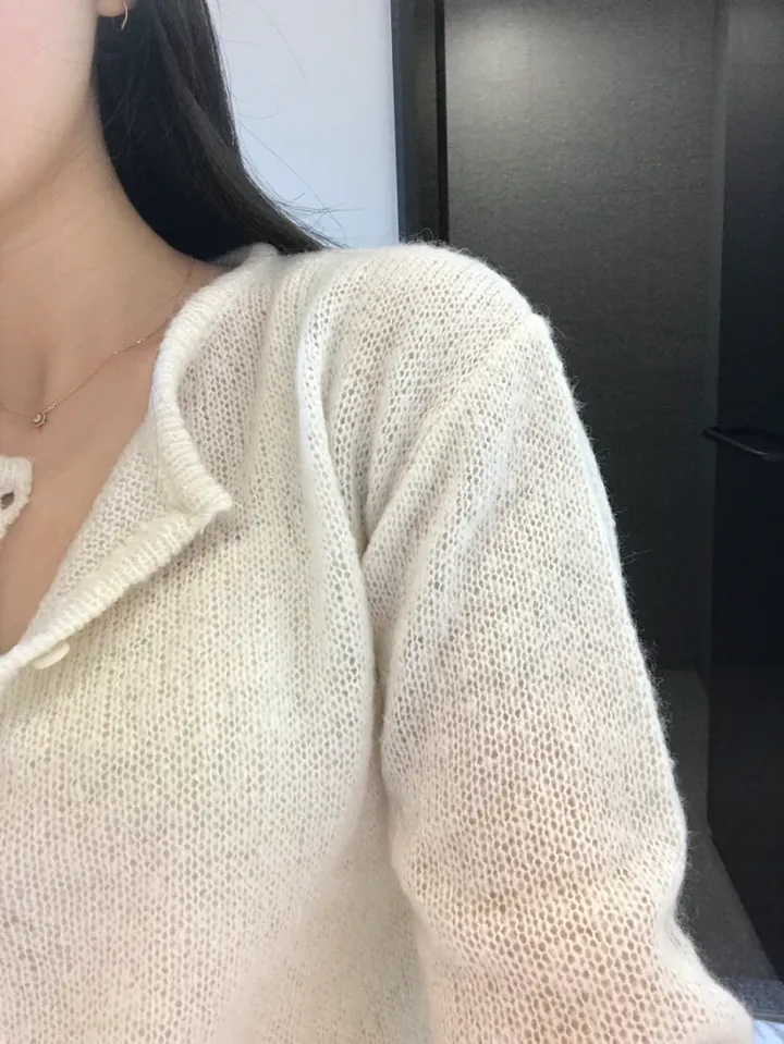 빈스 모헤어 라운드 가디건 (3color) 상세 이미지 3
