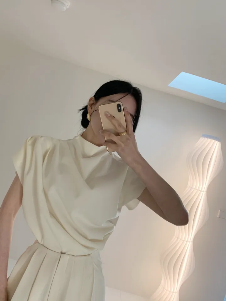 메르제 드레이프 블라우스 상세 이미지 18
