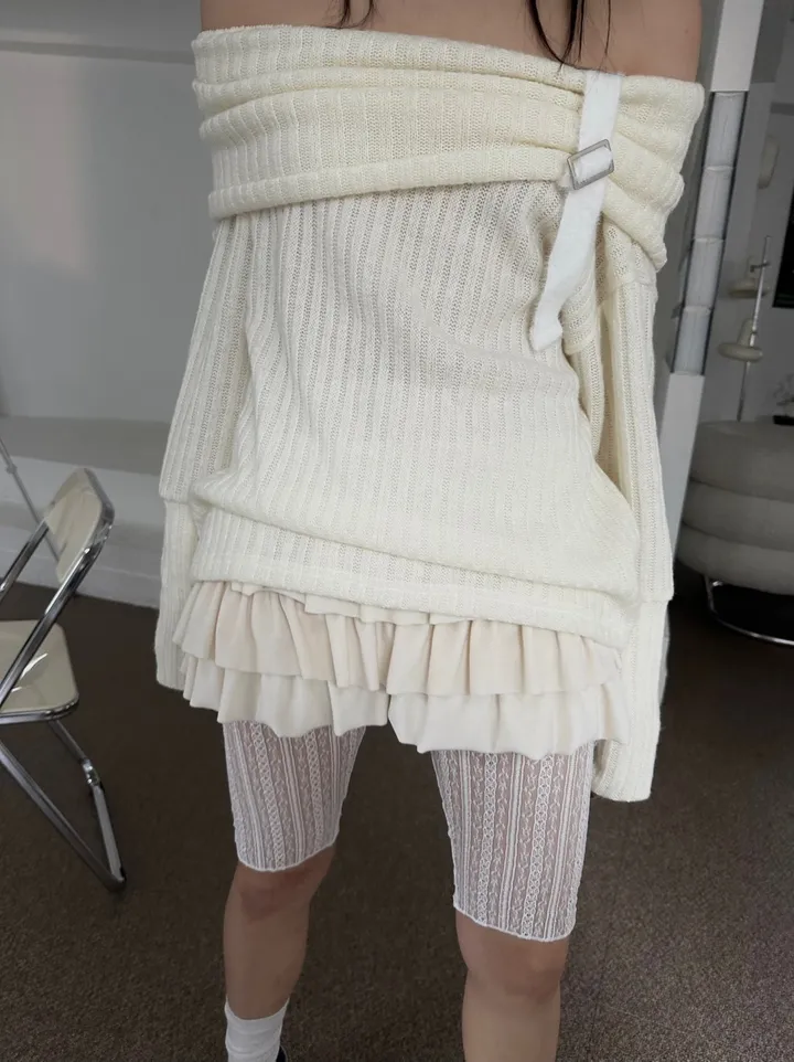 [5부st] pippi lace slim layered shorts leggings / 삐삐 레이스 슬림 레이어드 쇼츠 레깅스 상세 이미지 13