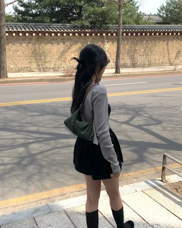 팔뚝살부각X /팬던트 가디건 봄가디건 세미크롭 크롭 니트 가디건 상세 이미지 52