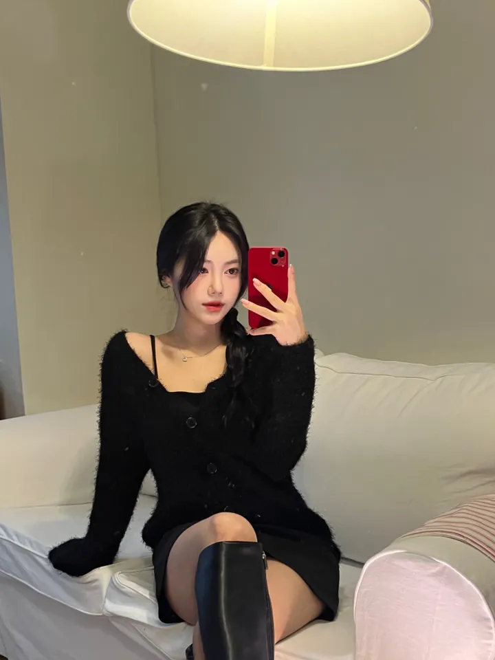 [🚀당일출고🚀] 2컬러 클라우드 부클 모헤어 가디건 상세 이미지 6