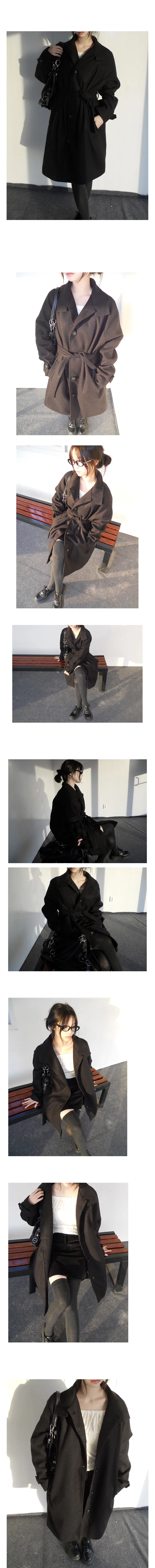 belted half coat 하프벨트코트 상세 이미지 2