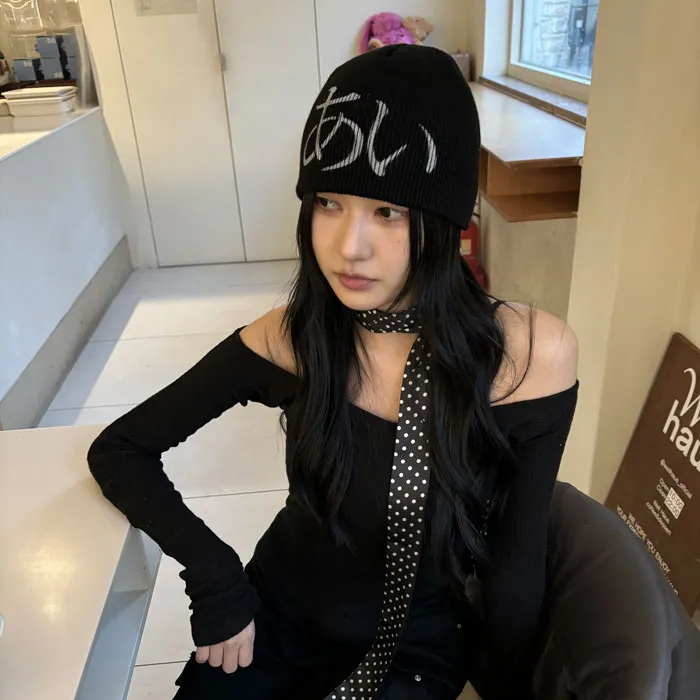 당일발송 핸드메이드 국내제작 Y2K키치 UNISEX 레터 사계절 숏 비니 상세 이미지 10