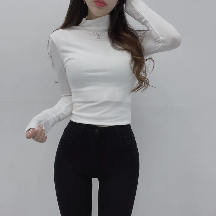 *여신미폭발*[고급글램핏/모델강추!]청담 며느리 반목 폴라 긴팔 티셔츠 상세 이미지 21