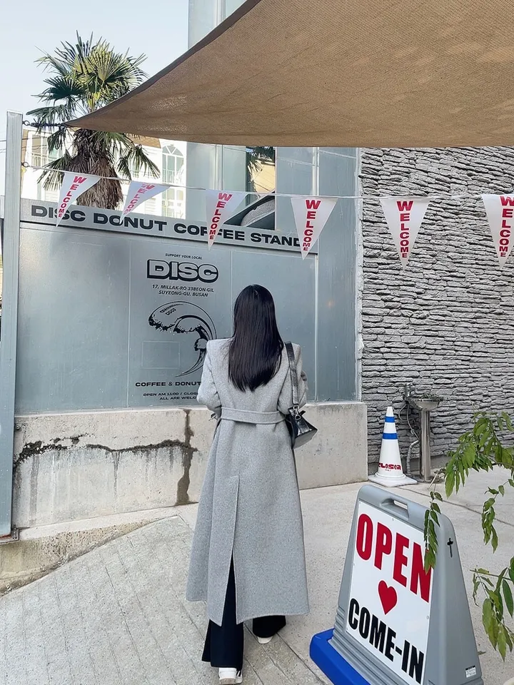 (퀄팅패딩내피안감/탈부착가능) 고급스러운 텍스처 더블 버튼 테인 핸드메이드 울 롱 코트 상세 이미지 20