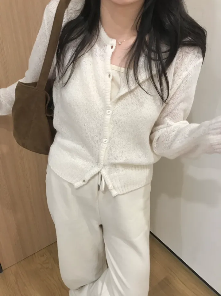 빈스 모헤어 라운드 가디건 (3color) 상세 이미지 19