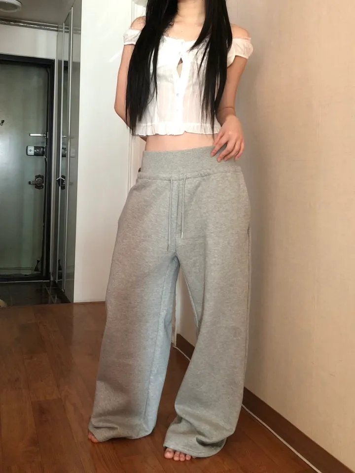 (골넓핏❤️‍🔥/~2XL/2col)코르셋 골반뽕 밴딩 와이드 트레이닝팬츠 상세 이미지 14
