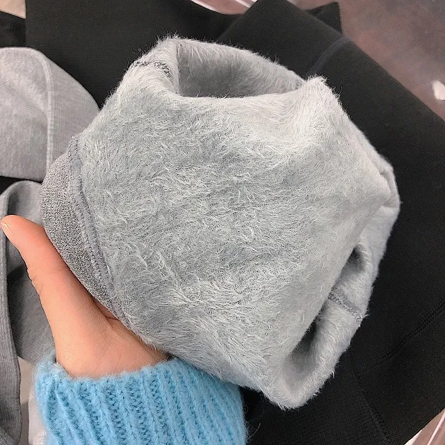 [2개구매할인/고리형,일반형] 밍크융안감 겨울 융털 데일리 골지 기모레깅스(3color) 상세 이미지 16