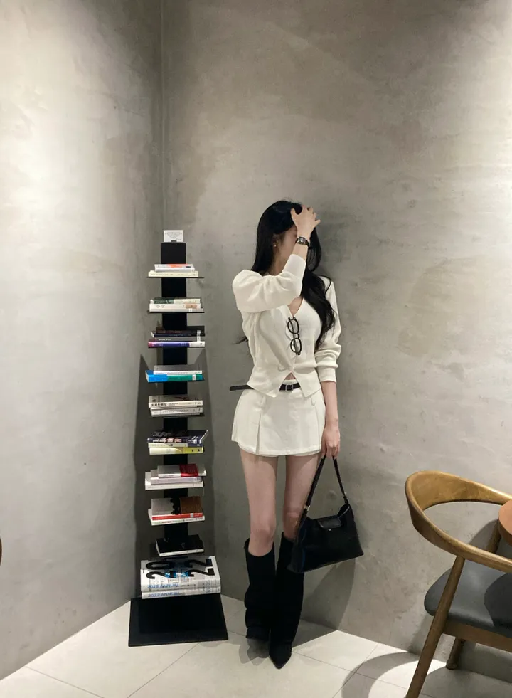 [단독*에이블리f/w신상/모델극찬/기본템정석*]심플베이직데일리니트가디건 -5color(아이보리,연브라운,블랙,연그레이,진그레이) 상세 이미지 7