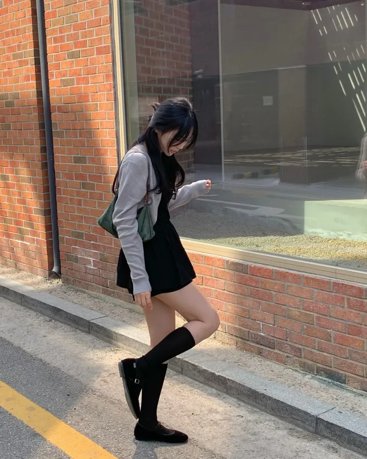 팔뚝살부각X /팬던트 가디건 봄가디건 세미크롭 크롭 니트 가디건 상세 이미지 69