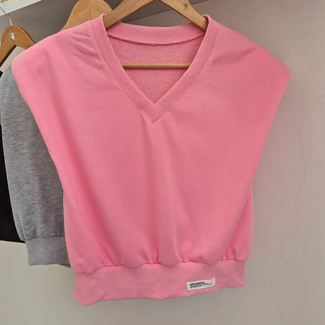 크롭 조끼 베스트 와이드팬츠 트레이닝 투피스세트 (3COLOR) 상세 이미지 28