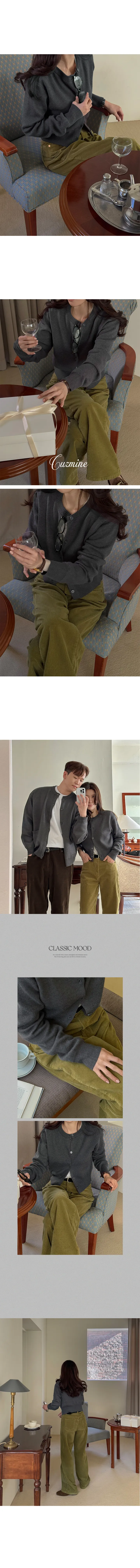 [봄,간절기 파스텔컬러🌷/커플가디건] 라운드 크롭 니트 가디건 상세 이미지 31