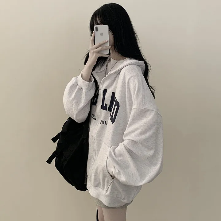 [기모선택/리얼왕오버핏!] 안아주고 싶은핏, 레터링 왕박시 벌룬 아방핏 후드집업 개강룩 캠퍼스룩 상세 이미지 2