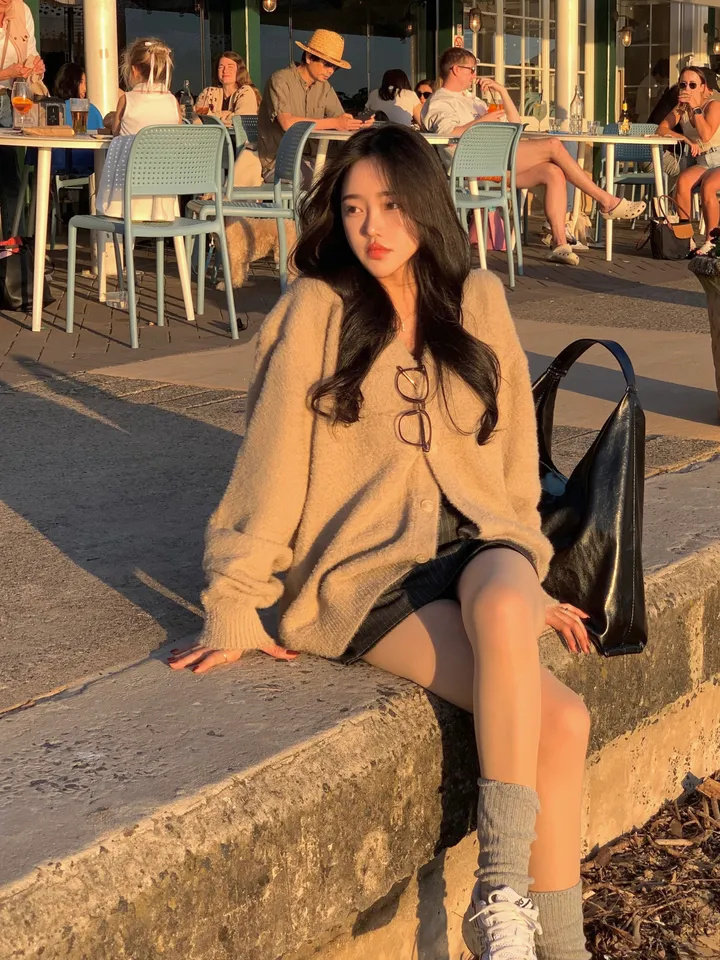 *극세사 이불속 느낌[변형,털빠짐x/색감보장] 유니섹스 앙고라 모헤어 브이넥 루즈핏 니트가디건-12col 상세 이미지 20