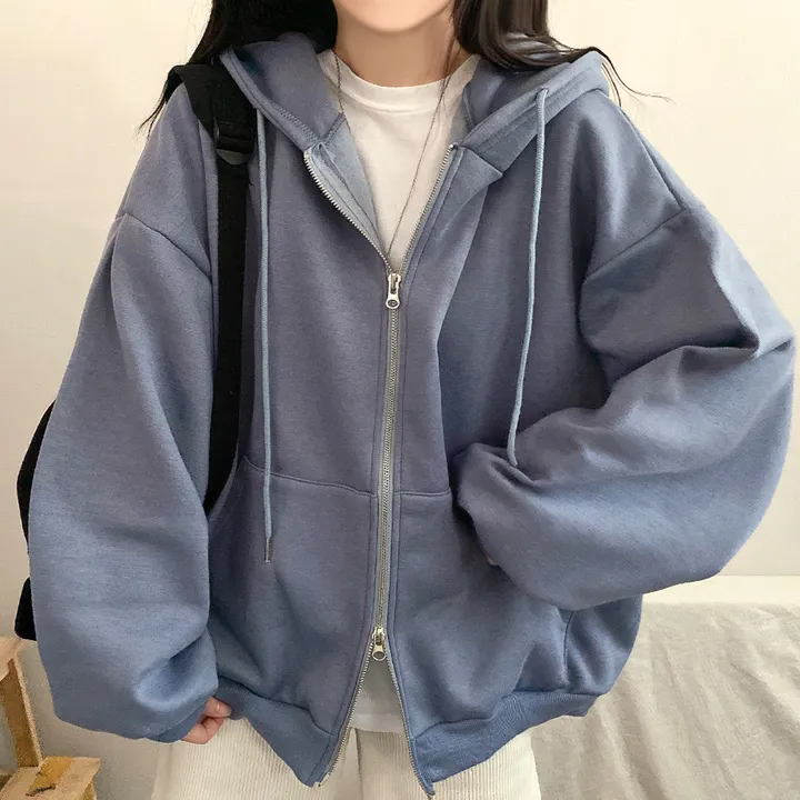 [기모/6color] 마일드 데일리 오버핏 투웨이 무지 후드집업 상세 이미지 4