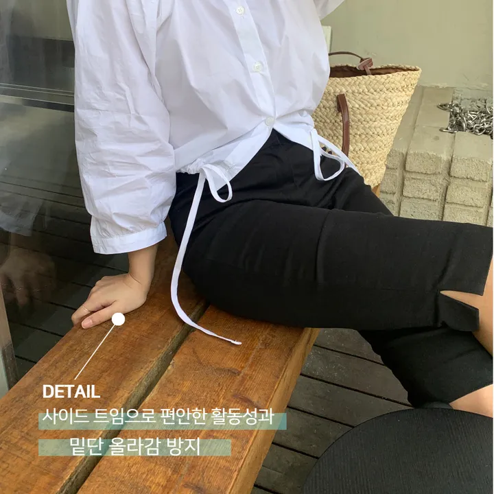 [군살쏙~!]바이커팬츠 스판 5부 반바지 상세 이미지 4