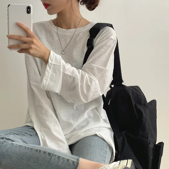 [ 필수템!/10colors ] 샌디 데일리 슬라브 긴팔T 상세 이미지 4