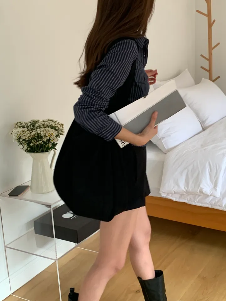 스웨이드 빅 에코 숄더백 (3color) 상세 이미지 25