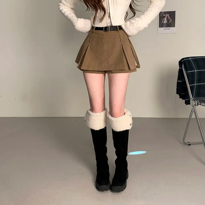 *비율최강핏set/뽀용템💓* 도톰 꽈배기 케이블 니트 퍼후드 투지퍼집업 상세 이미지 14