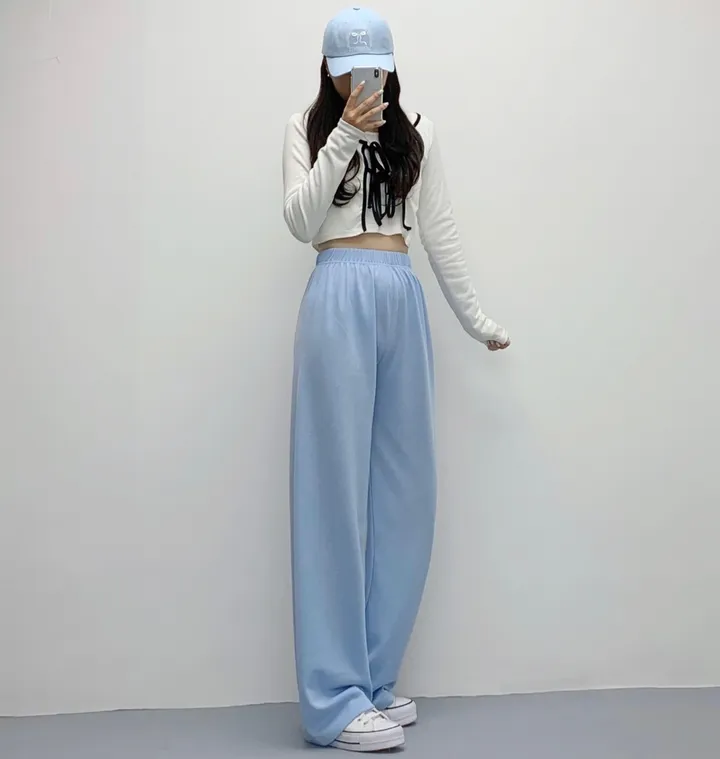 당일🚀[숏&롱/편한바지!] 드림 컬러 밴딩 롱 와이드팬츠 트레이닝팬츠 댄스복 여름팬츠 사계절팬츠 키작녀 키큰녀 (7Col) 상세 이미지 39